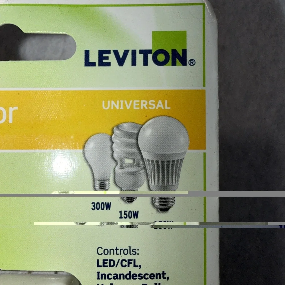 NEW Leviton Decora IPS02 Motion Sensor Auto-On Electrical LED CFL Switch White